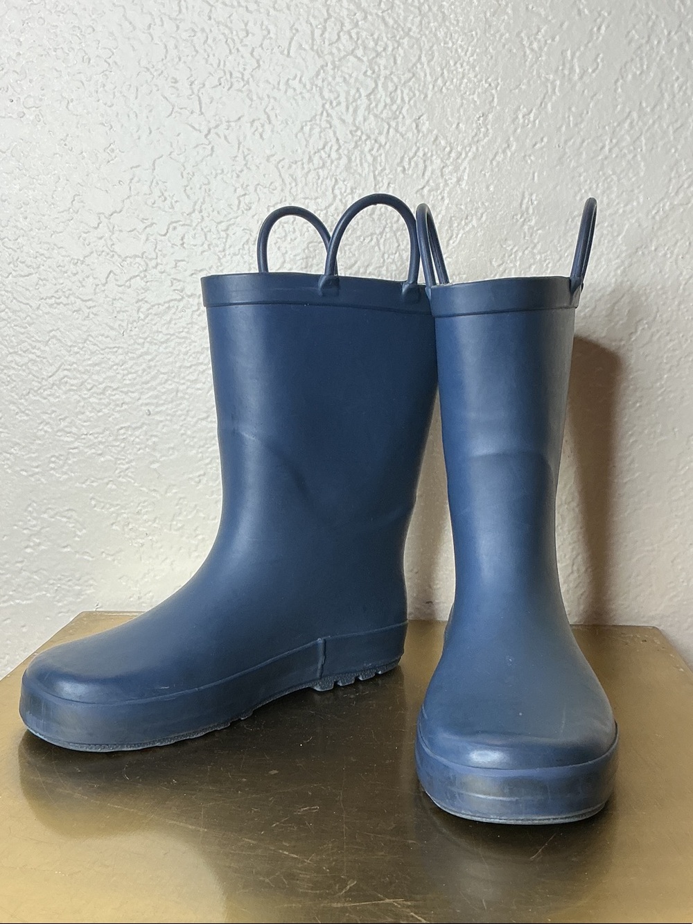 Kids Waterproof Pull-On Rain Boots - Navy